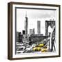 NY Taxis Bridge-Philippe Hugonnard-Framed Giclee Print