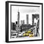 NY Taxis Bridge-Philippe Hugonnard-Framed Giclee Print