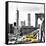 NY Taxis Bridge-Philippe Hugonnard-Framed Stretched Canvas