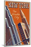 NY the Wonder City-null-Mounted Giclee Print