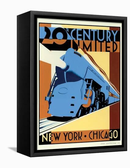 NY to Chicago-Brian James-Framed Stretched Canvas