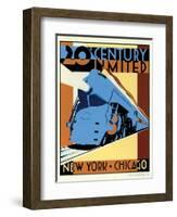 NY to Chicago-Brian James-Framed Art Print