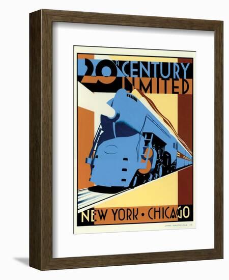 NY to Chicago-Brian James-Framed Art Print