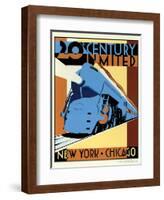 NY to Chicago-Brian James-Framed Art Print