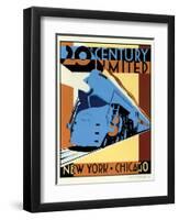 NY to Chicago-Brian James-Framed Art Print