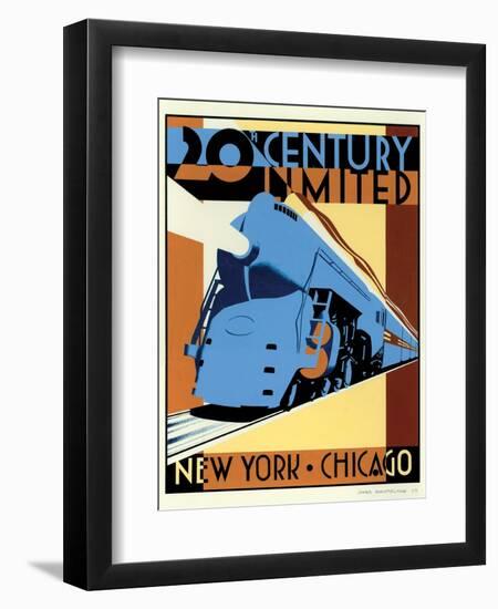 NY to Chicago-Brian James-Framed Art Print