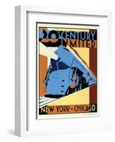 NY to Chicago-Brian James-Framed Art Print