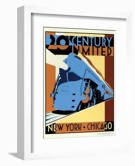 NY to Chicago-Brian James-Framed Art Print