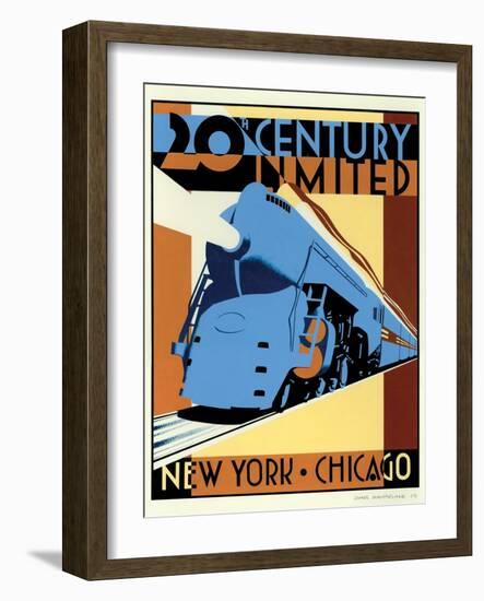 NY to Chicago-Brian James-Framed Art Print