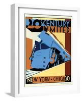 NY to Chicago-Brian James-Framed Art Print