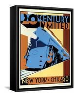 NY to Chicago-Brian James-Framed Stretched Canvas