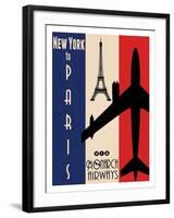 NY to Paris-Jason Giacopelli-Framed Art Print