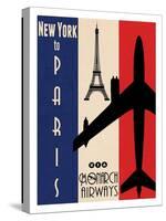 NY to Paris-Jason Giacopelli-Stretched Canvas