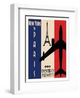 NY to Paris-Jason Giacopelli-Framed Art Print