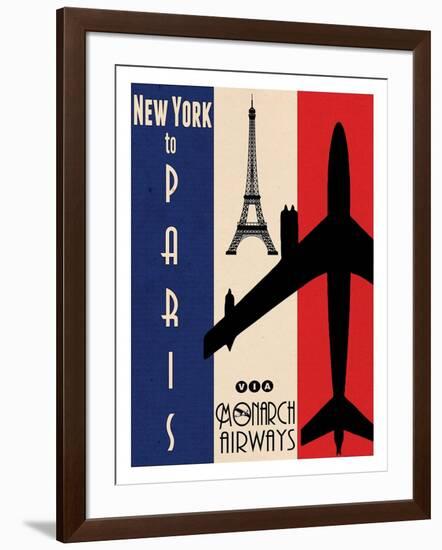 NY to Paris-Jason Giacopelli-Framed Art Print