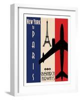 NY to Paris-Jason Giacopelli-Framed Art Print