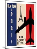 NY to Paris-Jason Giacopelli-Mounted Art Print