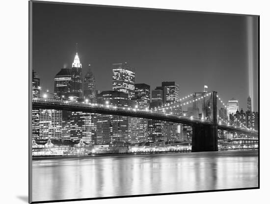 NY - Towers and Spot Lights-Jerry Driendl-Mounted Photographic Print