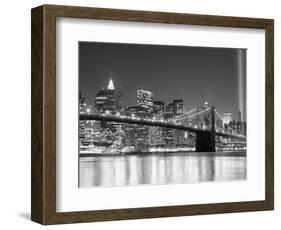 NY - Towers and Spot Lights-Jerry Driendl-Framed Photographic Print