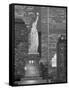 NY - Towers and Statue-Jerry Driendl-Framed Stretched Canvas