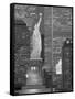 NY - Towers and Statue-Jerry Driendl-Framed Stretched Canvas