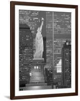 NY - Towers and Statue-Jerry Driendl-Framed Photographic Print