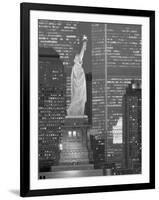 NY - Towers and Statue-Jerry Driendl-Framed Photographic Print