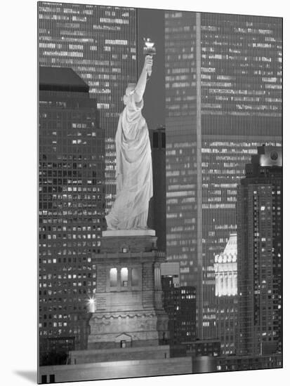 NY - Towers and Statue-Jerry Driendl-Mounted Photographic Print