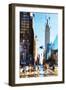 NY Walkers - In the Style of Oil Painting-Philippe Hugonnard-Framed Giclee Print