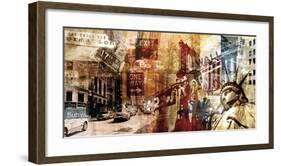 NY Wall Street-Sven Pfrommer-Framed Giclee Print