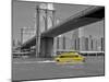 NY Water Taxi under Brooklyn Bridge-Phil Maier-Mounted Art Print