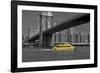 Ny Water Taxi under Brooklyn Bridge-Phil Maier-Framed Photographic Print