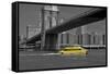 Ny Water Taxi under Brooklyn Bridge-Phil Maier-Framed Stretched Canvas