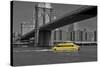 Ny Water Taxi under Brooklyn Bridge-Phil Maier-Stretched Canvas