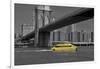 Ny Water Taxi under Brooklyn Bridge-Phil Maier-Framed Photographic Print