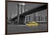 Ny Water Taxi under Brooklyn Bridge-Phil Maier-Framed Photographic Print