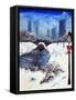 NY Winter-Sarah Tiffany King-Framed Stretched Canvas