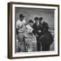 NY Yankee Manager Casey Stengel Arguing with Umpire in World Series at Ebbetts Field-Ralph Morse-Framed Premium Photographic Print