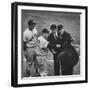 NY Yankee Manager Casey Stengel Arguing with Umpire in World Series at Ebbetts Field-Ralph Morse-Framed Premium Photographic Print