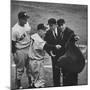 NY Yankee Manager Casey Stengel Arguing with Umpire in World Series at Ebbetts Field-Ralph Morse-Mounted Premium Photographic Print