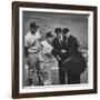 NY Yankee Manager Casey Stengel Arguing with Umpire in World Series at Ebbetts Field-Ralph Morse-Framed Premium Photographic Print