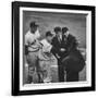 NY Yankee Manager Casey Stengel Arguing with Umpire in World Series at Ebbetts Field-Ralph Morse-Framed Premium Photographic Print