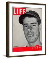 NY Yankee slugger Joe DiMaggio, May 1, 1939-Carl Mydans-Framed Photographic Print