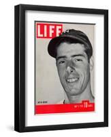 NY Yankee slugger Joe DiMaggio, May 1, 1939-Carl Mydans-Framed Photographic Print