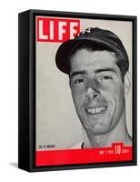 NY Yankee slugger Joe DiMaggio, May 1, 1939-Carl Mydans-Framed Stretched Canvas