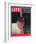 NY Yankee Slugger Mickey Mantle, June 25, 1956-null-Framed Premium Photographic Print