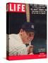 NY Yankee Slugger Mickey Mantle, June 25, 1956-null-Stretched Canvas