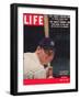 NY Yankee Slugger Mickey Mantle, June 25, 1956-null-Framed Photographic Print