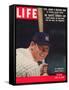 NY Yankee Slugger Mickey Mantle, June 25, 1956-null-Framed Stretched Canvas