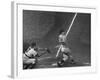 NY Yankees Right Fielder Roger Maris Hitting His 59th Home Run in Record Breaking Year-Ralph Morse-Framed Premium Photographic Print